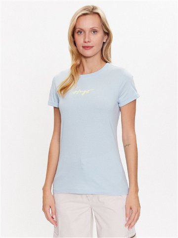 Hugo T-Shirt 50486327 Modrá Slim Fit
