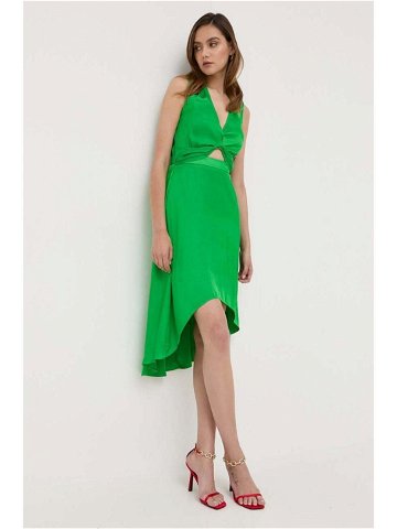 Šaty Morgan zelená barva midi