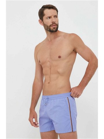 Plavkové šortky Paul Smith fialová barva