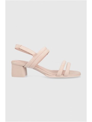 Semišové sandály Camper Katie růžová barva K201021 007