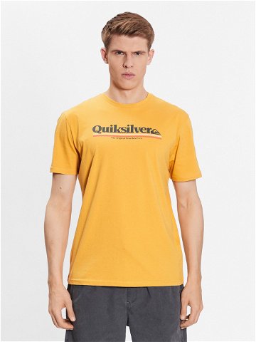 Quiksilver T-Shirt Between The Lines EQYZT07216 Žlutá Regular Fit