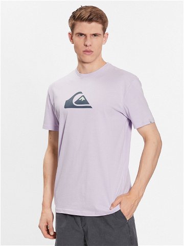 Quiksilver T-Shirt Comp Logo EQYZT06534 Fialová Regular Fit