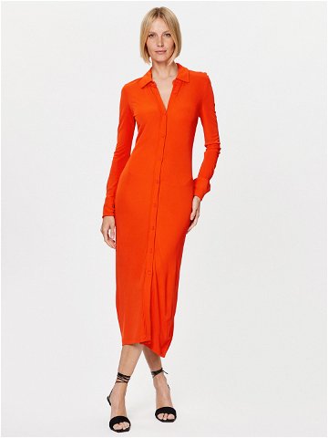 Calvin Klein Košilové šaty K20K205760 Oranžová Regular Fit