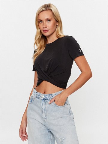 Calvin Klein Jeans T-Shirt J20J222128 Černá Regular Fit