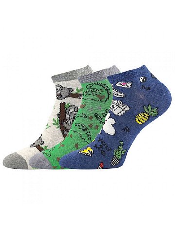 3PACK dětské ponožky Lonka vícebarevné Dedonik – Mix E 25 29