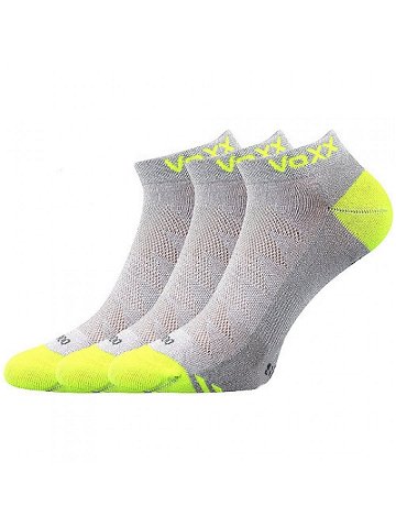 3PACK ponožky VoXX bambusové světle šedé Bojar S