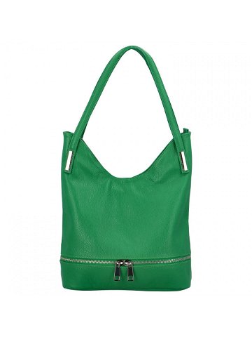 Dámská kožená kabelka přes rameno zelená – ItalY Nellis