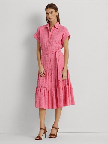 Lauren Ralph Lauren Košilové šaty 200903086001 Růžová Regular Fit