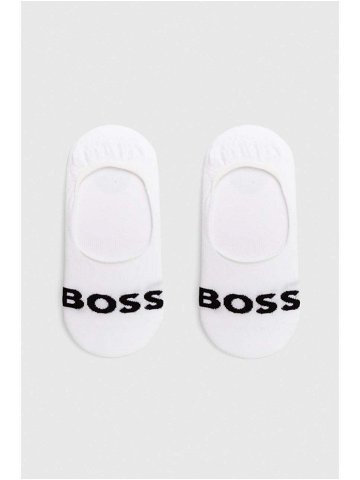 Ponožky BOSS 2-pack pánské bílá barva