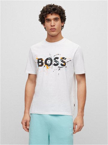 Boss T-Shirt 50491718 Bílá Relaxed Fit