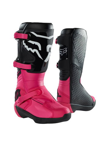 Dámské motokrosové boty FOX Comp Buckle Black Pink MX23 černá růžová 8