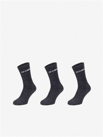 Sada tří párů unisex ponožek v tmavě šedé barvě O Neill SPORTSOCK 3P
