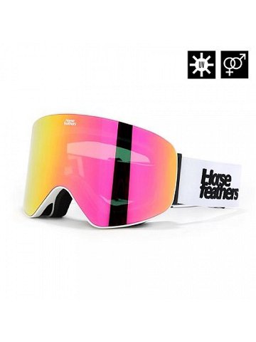 HORSEFEATHERS Snowboardové brýle Edmond – white mirror pink WHITE