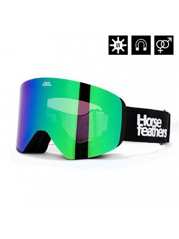 HORSEFEATHERS Snowboardové brýle Colt – black mirror green BLACK