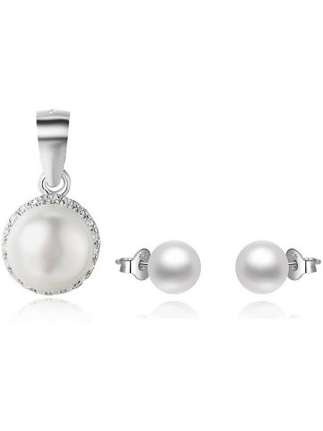 Beneto Zvýhodněná sada perlových šperků Beneto přívěsek náušnice