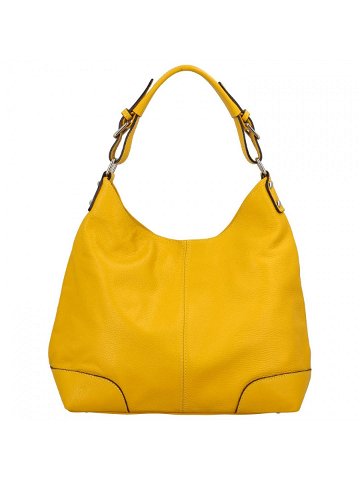 Dámská kožená kabelka žlutá – ItalY Inpelle