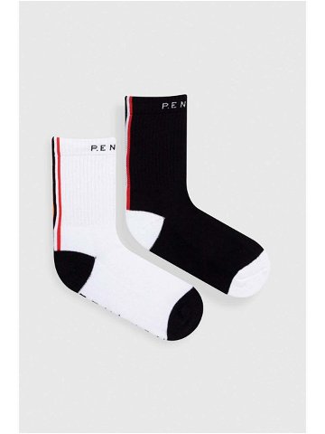 Ponožky P E Nation 2-pack dámské černá barva