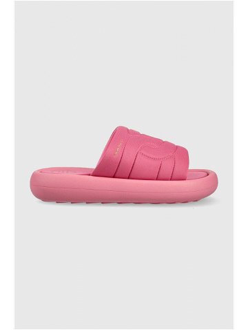 Pantofle Gant Stayla dámské růžová barva na platformě 26507909 G548