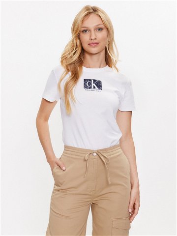 Calvin Klein Jeans T-Shirt J20J221631 Bílá Regular Fit
