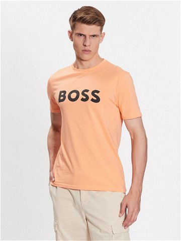 Boss T-Shirt 50481923 Oranžová Regular Fit