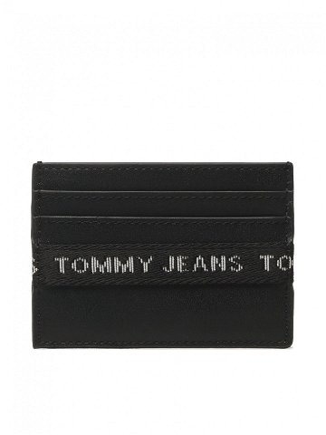 Tommy Jeans Pouzdro na kreditní karty Tjm Essential Leather Cc Holder AM0AM11219 Černá