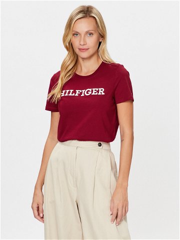 Tommy Hilfiger T-Shirt Monotype WW0WW40057 Červená Regular Fit