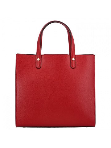 Dámská kožená kabelka do ruky tmavě červená – Delami Silvia