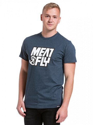 Meatfly pánské tričko Repash Navy Heather Modrá Velikost XXL
