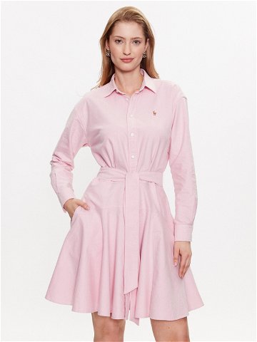 Polo Ralph Lauren Košilové šaty 211915565001 Růžová Regular Fit
