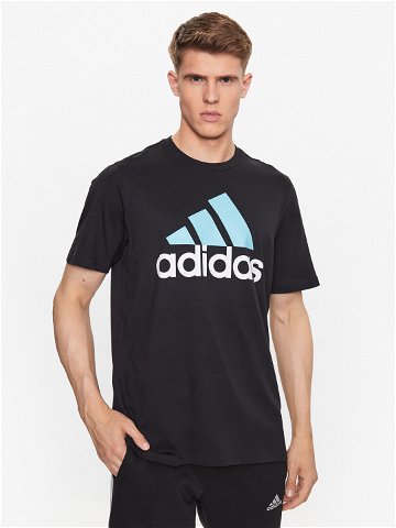 Adidas T-Shirt Essentials Single Jersey Big Logo T-Shirt IJ8582 Černá Regular Fit