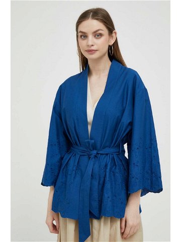 Kimono United Colors of Benetton tmavomodrá barva