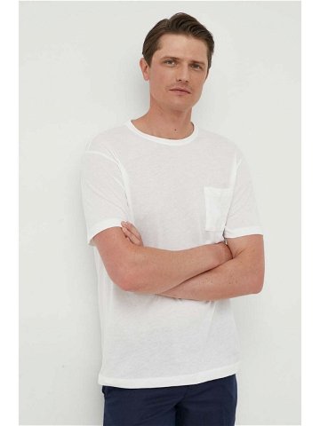 Bavlněné tričko United Colors of Benetton bílá barva
