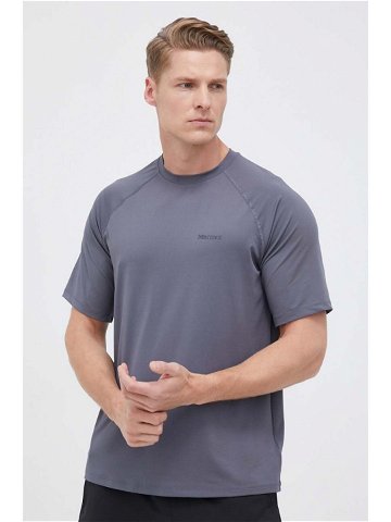 Sportovní triko Marmot Windridge šedá barva