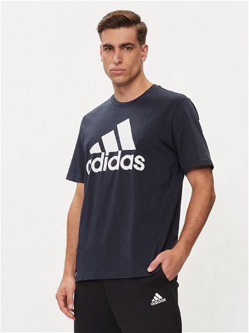 Adidas T-Shirt Essentials Single Jersey Big Logo T-Shirt IC9348 Modrá Regular Fit