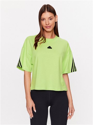 Adidas T-Shirt Future Icons 3-Stripes T-Shirt IL3062 Zelená Loose Fit