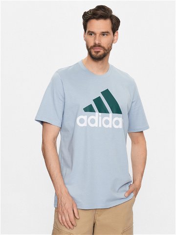Adidas T-Shirt Essentials Single Jersey Big Logo T-Shirt IJ8576 Modrá Regular Fit