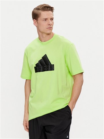 Adidas T-Shirt IN1627 Zelená Loose Fit