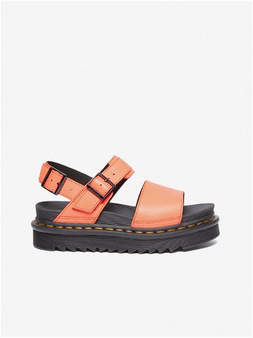 Oranžové dámské sandály na platformě Dr Martens