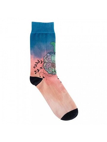 Meatfly ponožky X Pura Vida Eileen Mint Flowers Mnohobarevná Velikost L XL