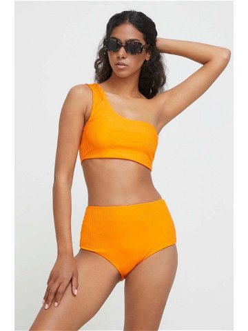Dvoudílné plavky Résumé oranžová barva měkký košík