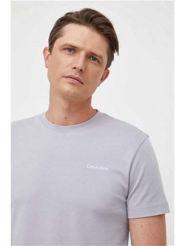 Bavlněné tričko Calvin Klein šedá barva K10K109894