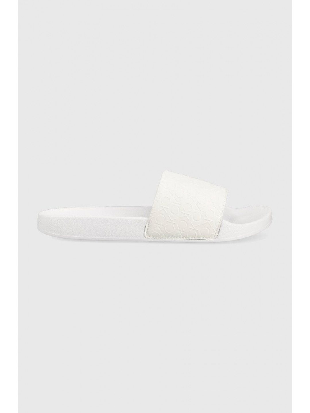 Pantofle Calvin Klein POOL SLIDE – MONO dámské bílá barva HW0HW01624