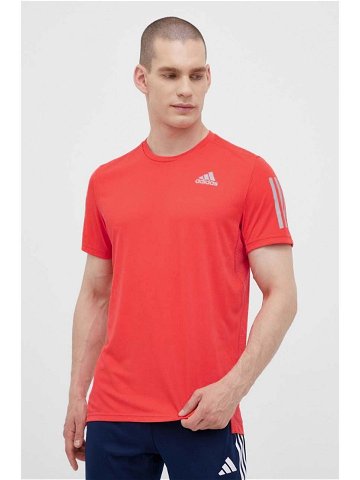 Běžecké tričko adidas Performance Own the Run oranžová barva s potiskem