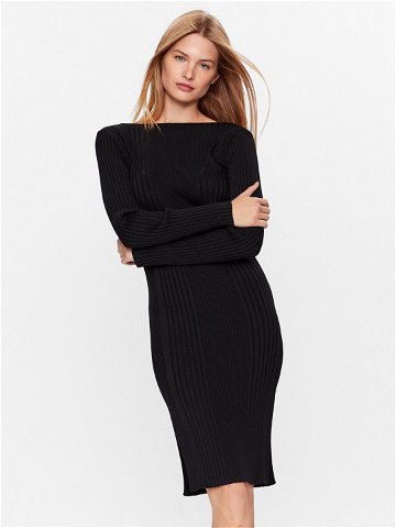 Calvin Klein Úpletové šaty Iconic K20K205753 Černá Slim Fit