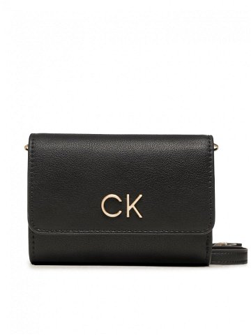 Calvin Klein Kabelka Re-Lock Trifold Sm W Strap K60K611010 Černá