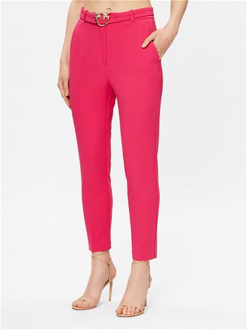 Pinko Kalhoty z materiálu 100309 A0KD Růžová Regular Fit