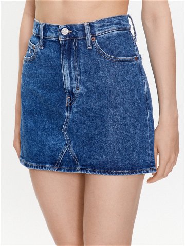 Tommy Jeans Džínová sukně Izzie DW0DW16175 Modrá Regular Fit