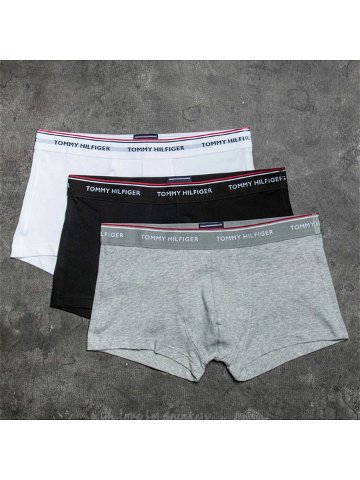 Tommy Hilfiger 3 Pack Low Rise Trunks Black White Grey Heather
