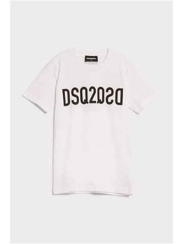 Tričko dsquared cool fit t-shirt bílá 8y
