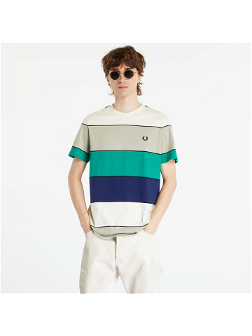 FRED PERRY Bold Stripe T-Shirt Seagrass